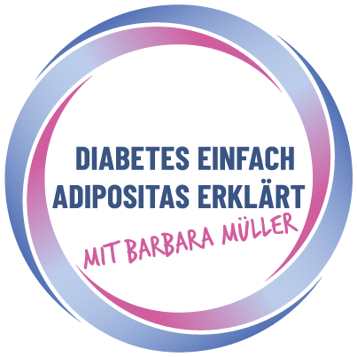Logo und Icon von Diabetes - Adipositas einfach erklärt mit Barbara Müller